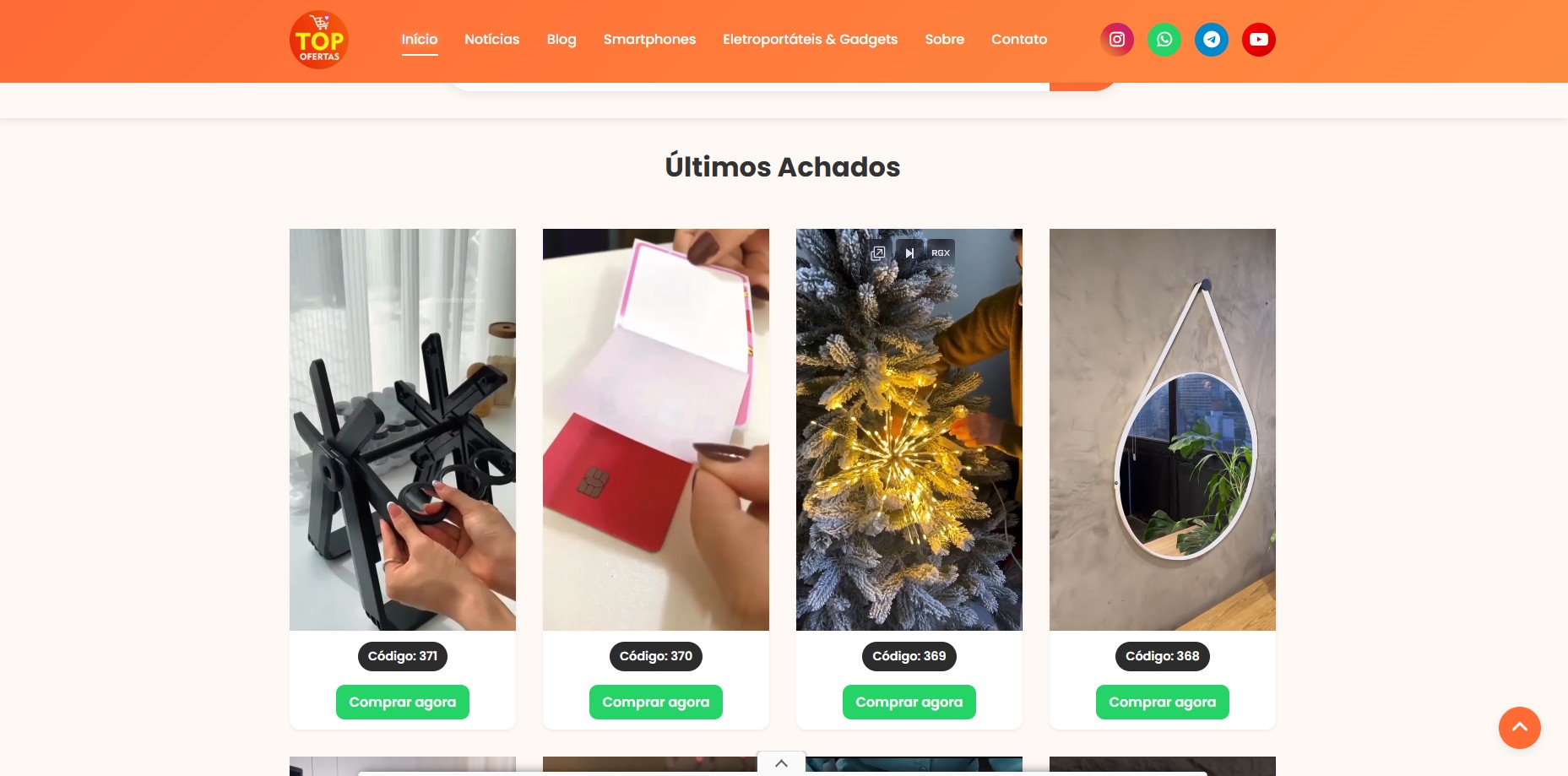 Portal Top Ofertas Brasil - O maior portal de achados, ofertas, descontos e promoções do Brasil