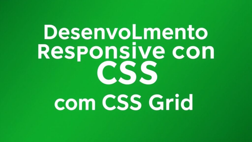 Desenvolvimento Responsivo com CSS Grid: Crie Layouts Modernos e Flexíveis