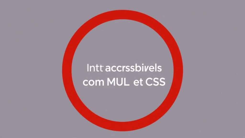Construindo Interfaces Acessíveis com HTML e CSS