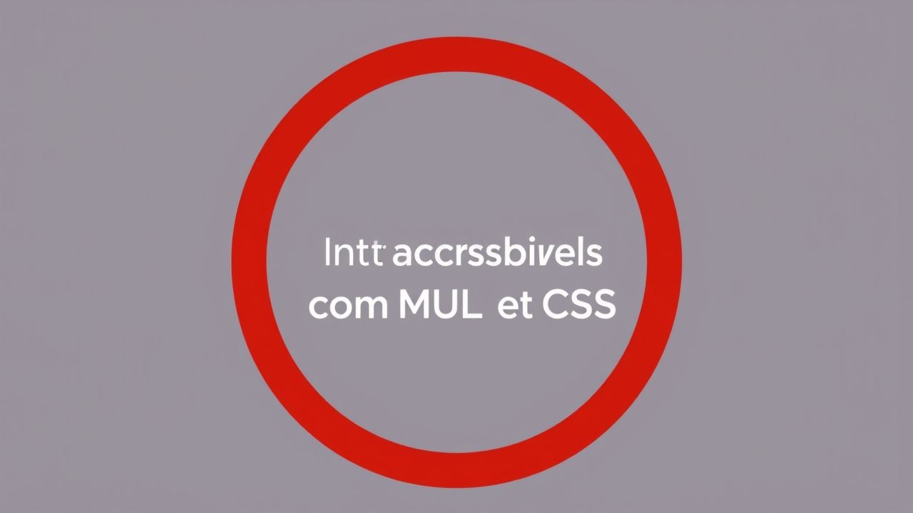 Construindo Interfaces Acessíveis com HTML e CSS