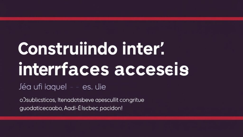 Construindo Interfaces Acessíveis: Práticas de Acessibilidade em Web Design