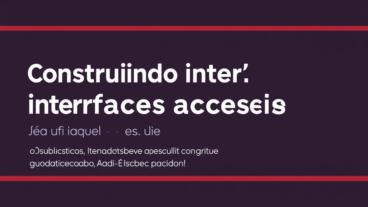 Construindo Interfaces Acessíveis: Práticas de Acessibilidade em Web Design