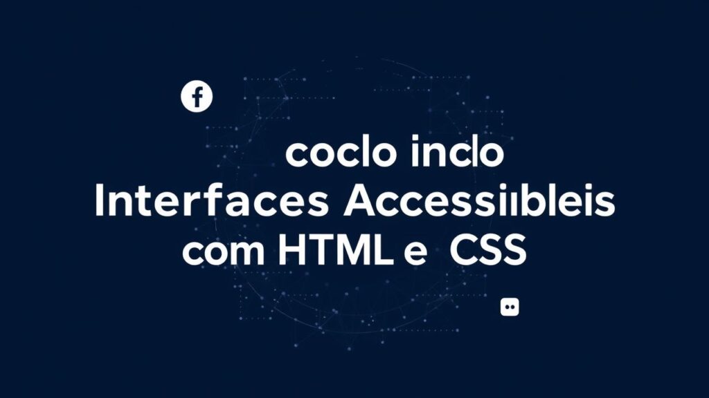 Desenvolvendo Interfaces Acessíveis com HTML e CSS