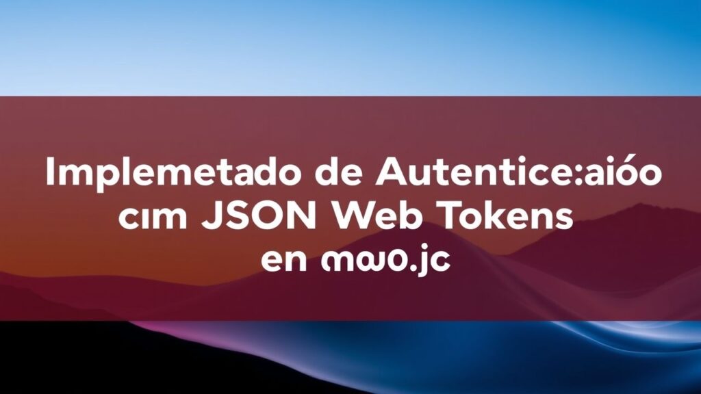 Implementando um Sistema de Autenticação com JSON Web Tokens (JWT) em Node.js