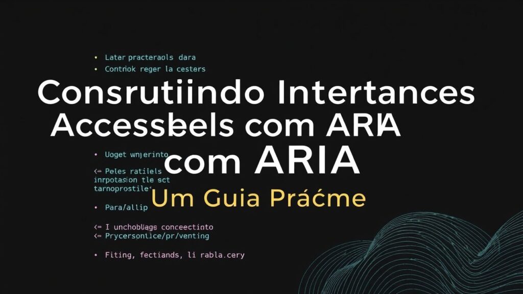 Construindo Interfaces Acessíveis com ARIA: Um Guia Prático