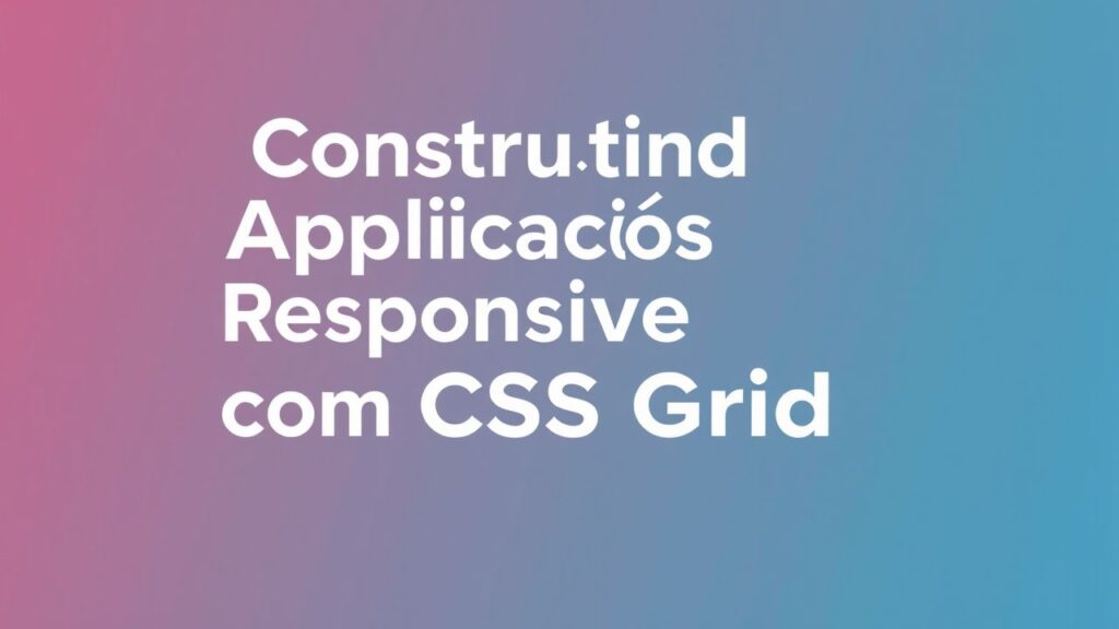 Construindo Aplicações Responsivas com CSS Grid
