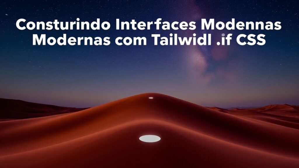 Construindo Interfaces Modernas com Tailwind CSS