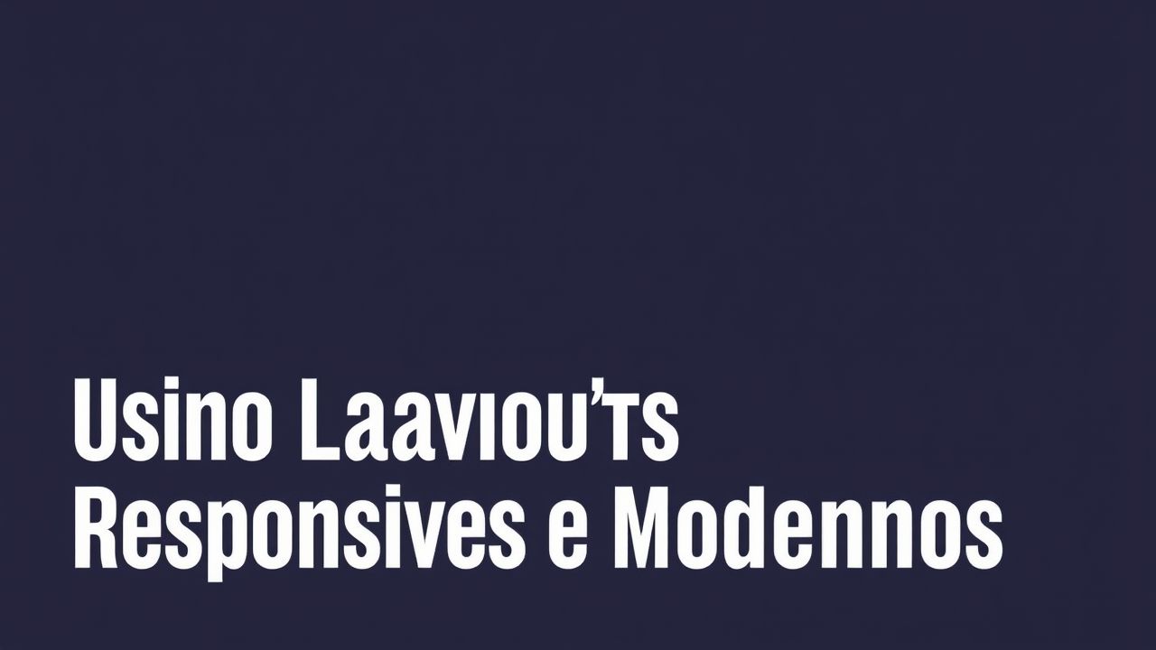 Usando o CSS Grid para Layouts Responsivos e Modernos