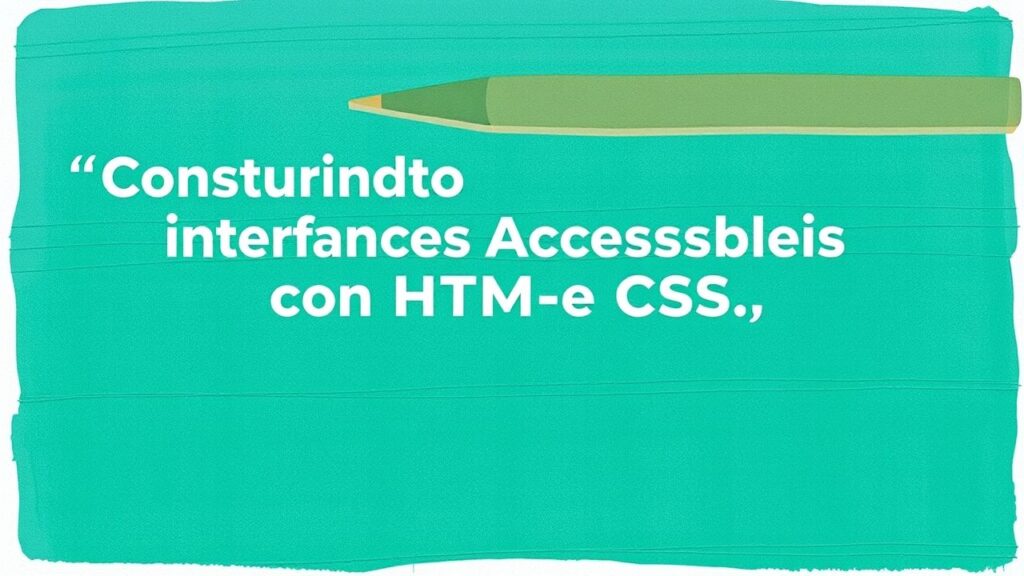 Construindo Interfaces Acessíveis com HTML e CSS