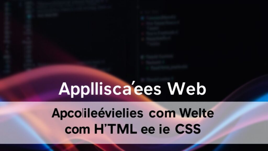 Desenvolvendo Aplicações Web Acessíveis com HTML e CSS