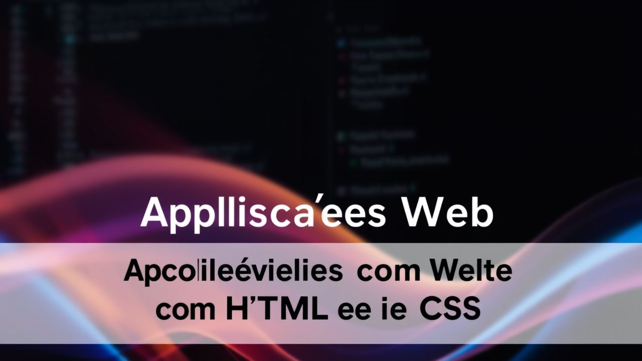 Desenvolvendo Aplicações Web Acessíveis com HTML e CSS