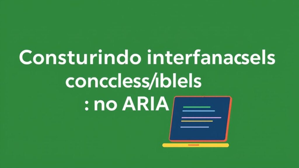 Construindo Interfaces Acessíveis com ARIA no Front-end