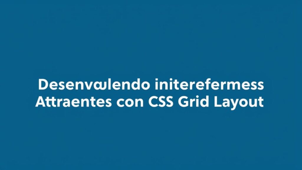 Desenvolvendo Interfaces Atraentes com CSS Grid Layout
