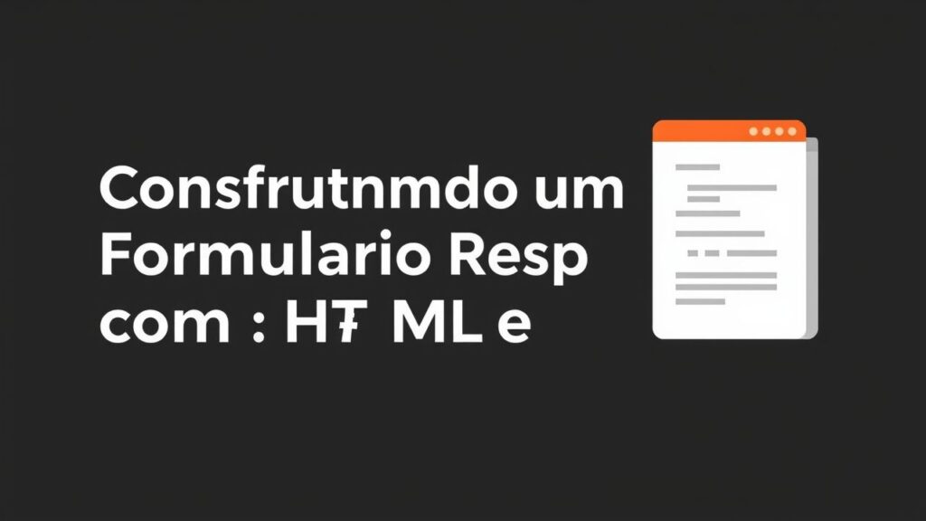 Construindo um Formulário Responsivo com HTML e CSS: Passo a Passo