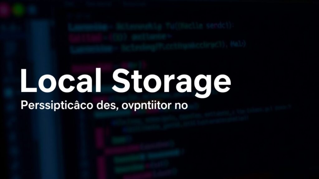 Implementando o Local Storage em Aplicações Web: Persistência de Dados no Front-end