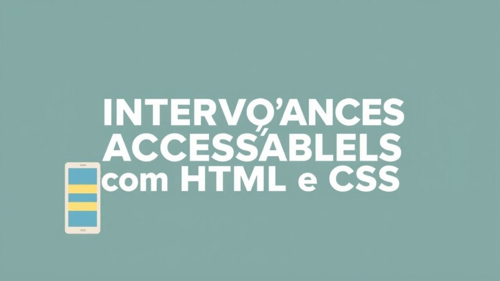 Desenvolvendo Interfaces Acessíveis com HTML e CSS