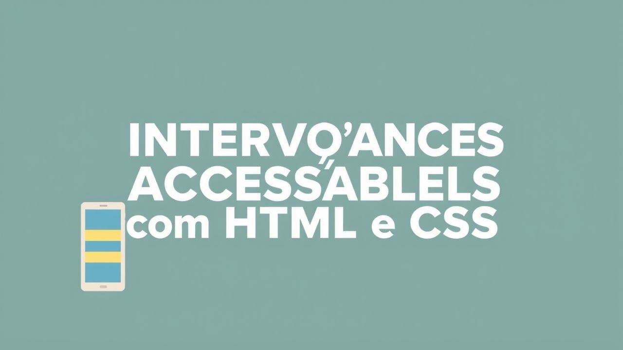 Desenvolvendo Interfaces Acessíveis com HTML e CSS