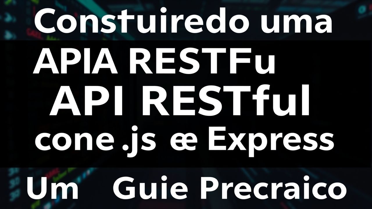 Construindo uma API RESTful com Node.js e Express: Um Guia Prático