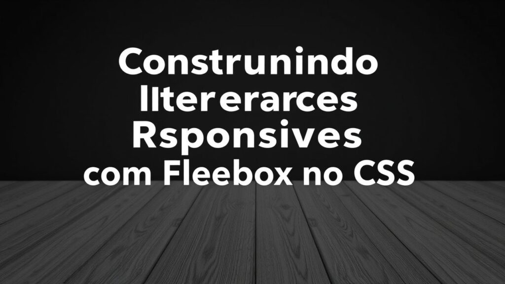 Construindo Interfaces Responsivas com Flexbox no CSS