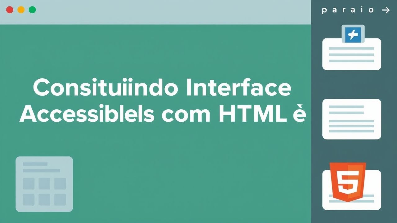 Construindo Interfaces Acessíveis com HTML e CSS
