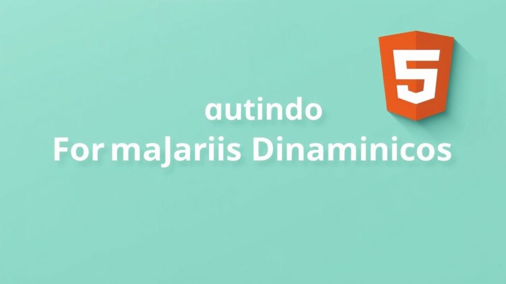 Construindo Formulários Dinâmicos com JavaScript e HTML5