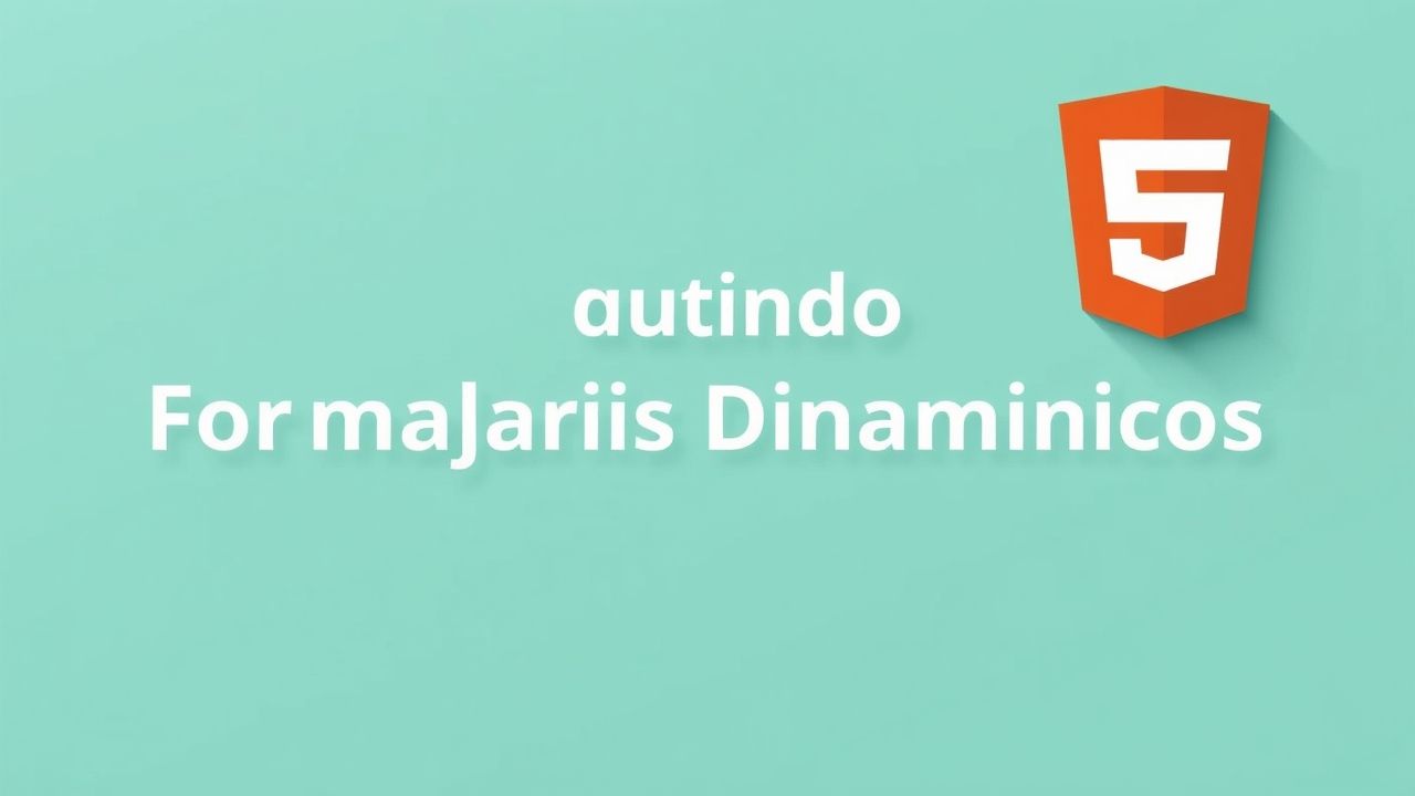 Construindo Formulários Dinâmicos com JavaScript e HTML5