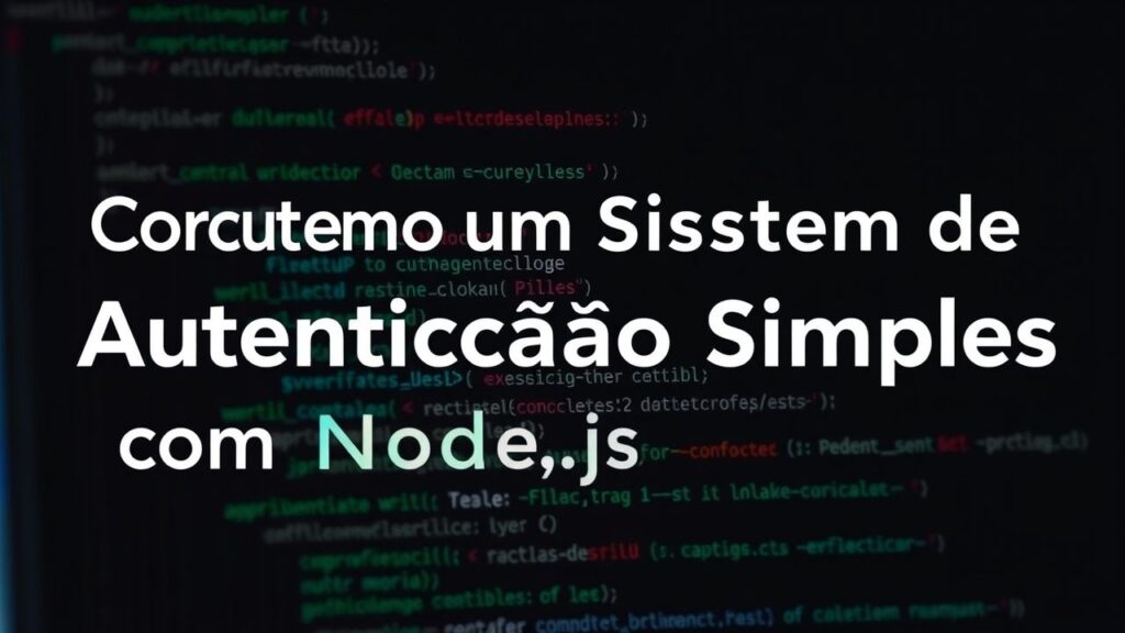 Construindo um Sistema de Autenticação Simples com Node.js e Express