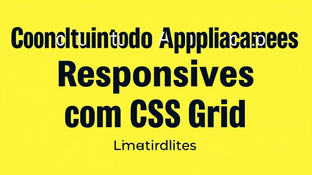 Construindo Aplicações Responsivas com CSS Grid: Um Guia Prático