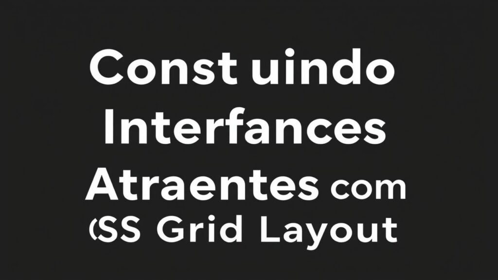 Construindo Interfaces Atraentes com CSS Grid Layout