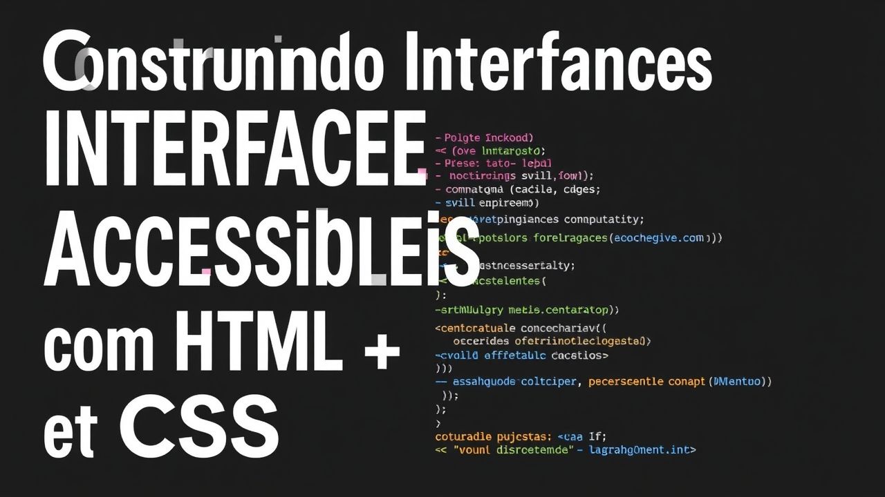 Construindo Interfaces Acessíveis com HTML e CSS