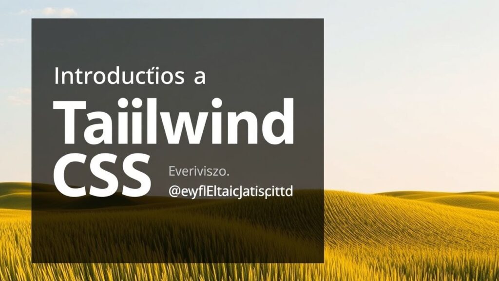 Introdução ao Tailwind CSS: Estilizando Projetos com Flexibilidade e Rapidez