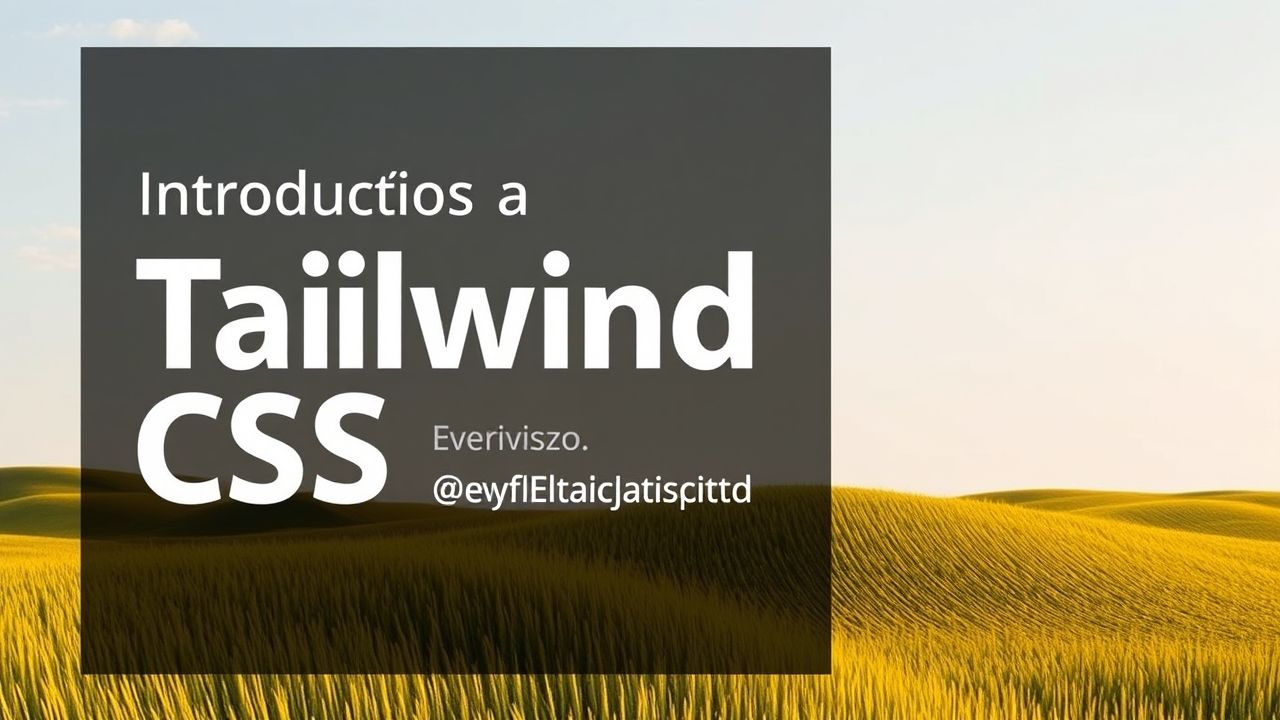 Introdução ao Tailwind CSS: Estilizando Projetos com Flexibilidade e Rapidez