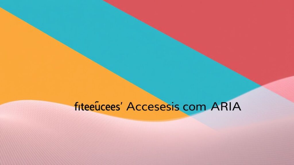 Desenvolvendo Interfaces Acessíveis com ARIA: Um Guia Prático para Desenvolvedores