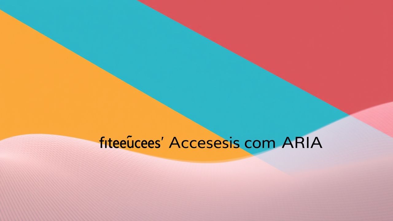 Desenvolvendo Interfaces Acessíveis com ARIA: Um Guia Prático para Desenvolvedores