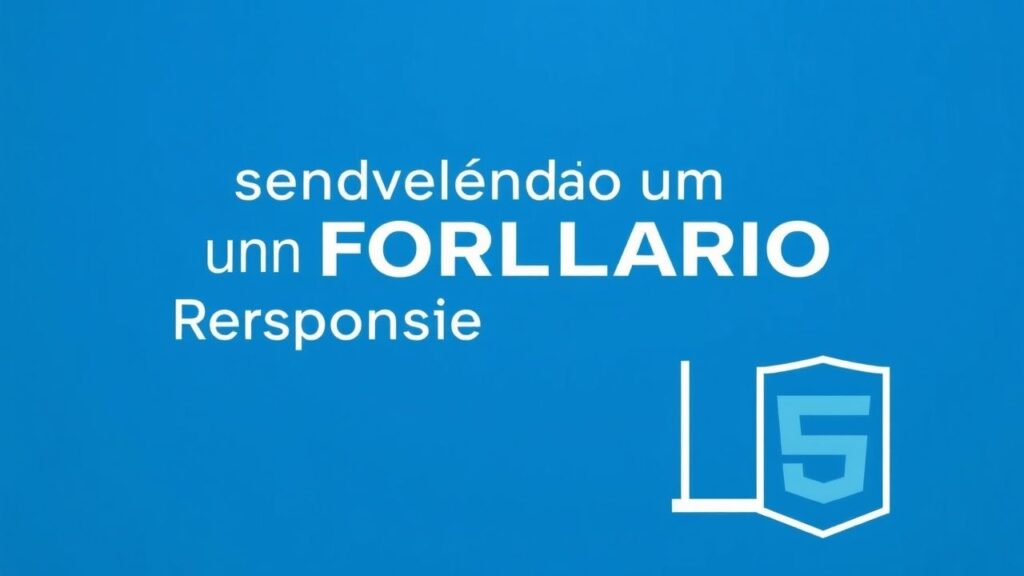 Desenvolvendo um Formulário Responsivo com HTML e CSS