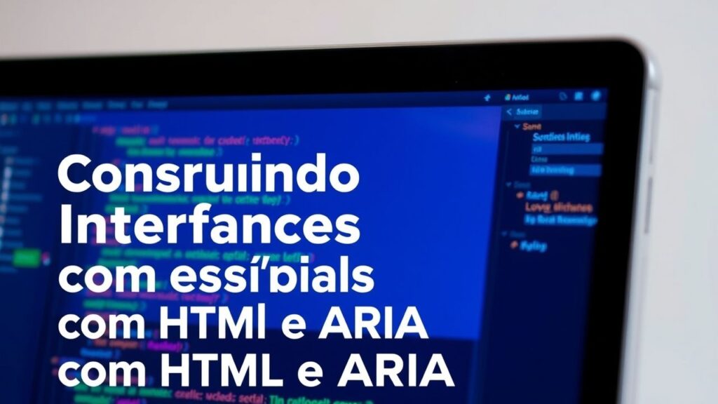 Construindo Interfaces Acessíveis com HTML e ARIA