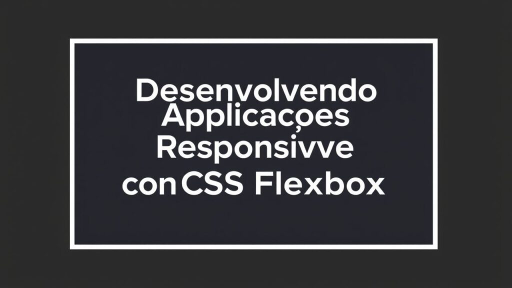 Desenvolvendo Aplicações Responsivas com CSS Flexbox