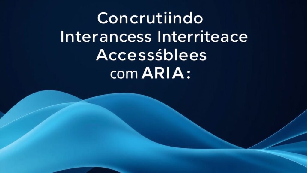 Construindo Interfaces Acessíveis com ARIA: Um Guia Prático para Desenvolvedores
