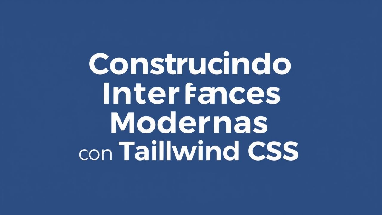Construindo Interfaces Modernas com Tailwind CSS