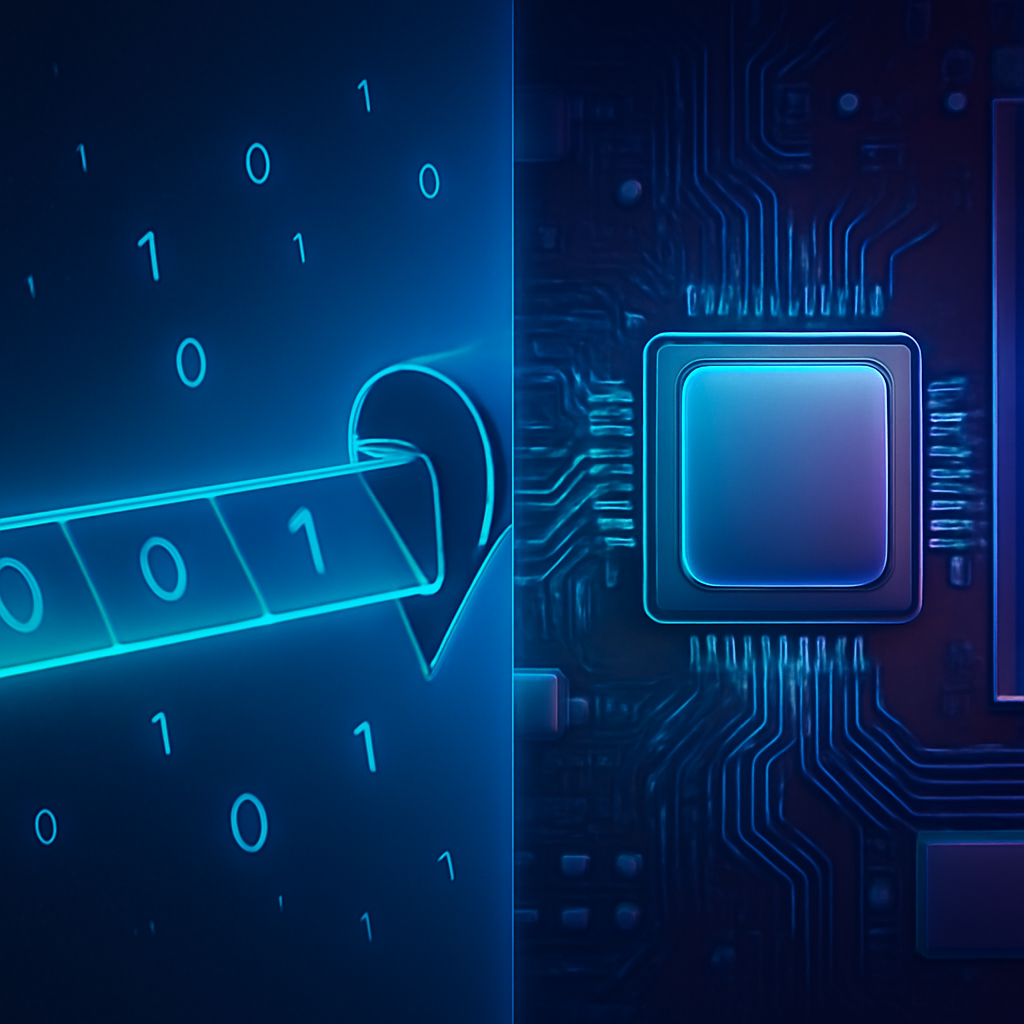 Máquina de Turing e Von Neumann: Por que Calculadoras Não São Computadores