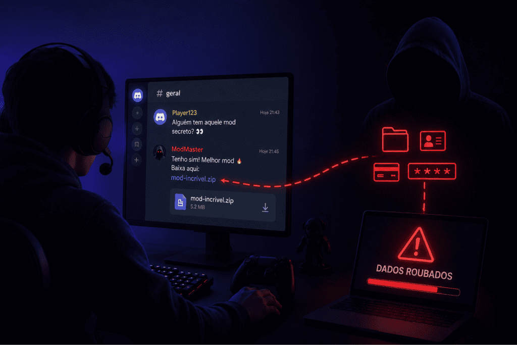 Guia Completo de engenharia social no Discord: como validar mods e hashes antes de executar