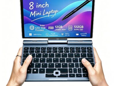 Review do mini laptop 2 em 1 Windows 11 com Intel N100 e 12GB RAM para dev
