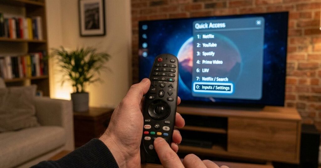 Quick Access LG webOS: como usar long press no 0 para devs