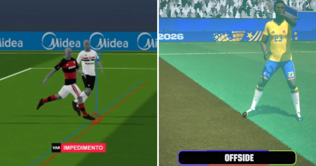 Impedimento semiautomático Copa vs CBF: arquitetura comparada