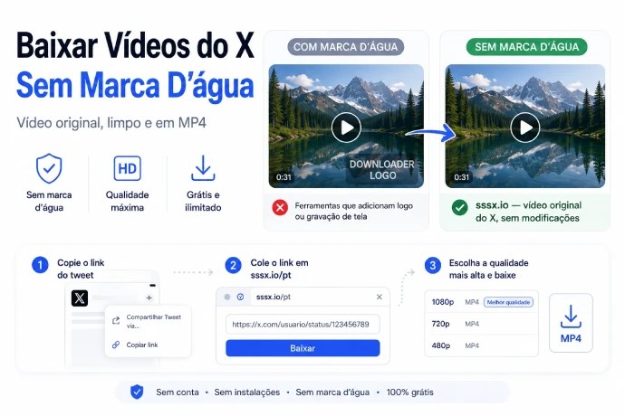 Como baixar vídeo do X sem marca d’água: guia dev com yt-dlp