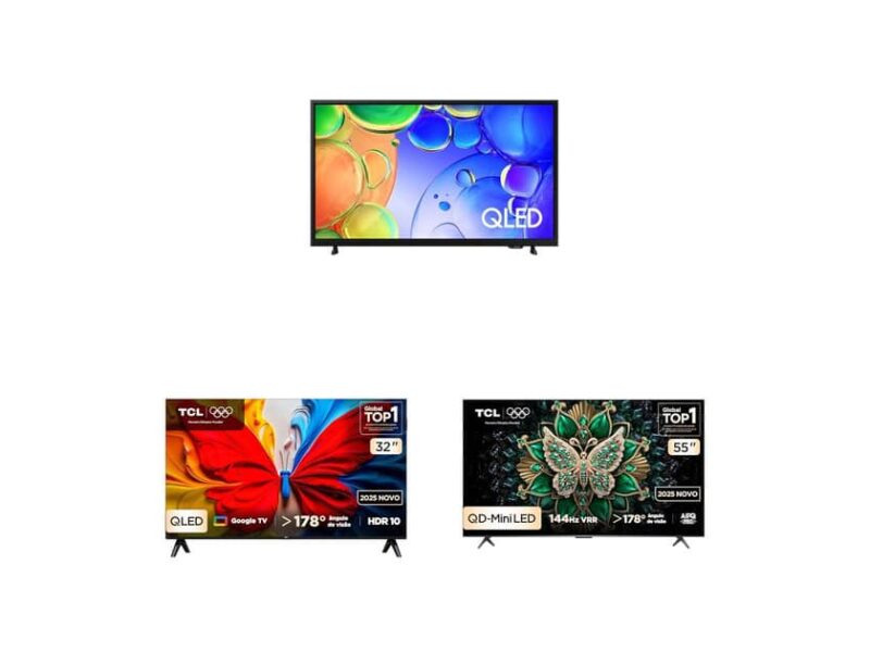 TV QLED para devs: comparativo real dos 3 modelos em promoção