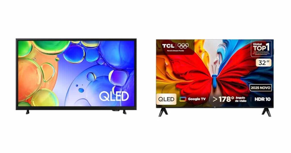 TV QLED como monitor de programação: Samsung Q5F vs TCL S5K