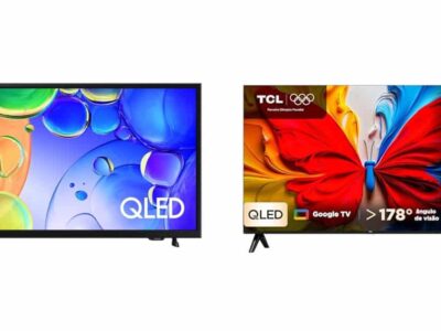 TV QLED como monitor de programação: Samsung Q5F vs TCL S5K