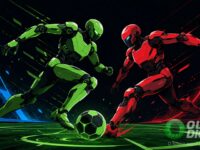 Robôs humanoides no futebol: como a IA decide quem chuta a bola