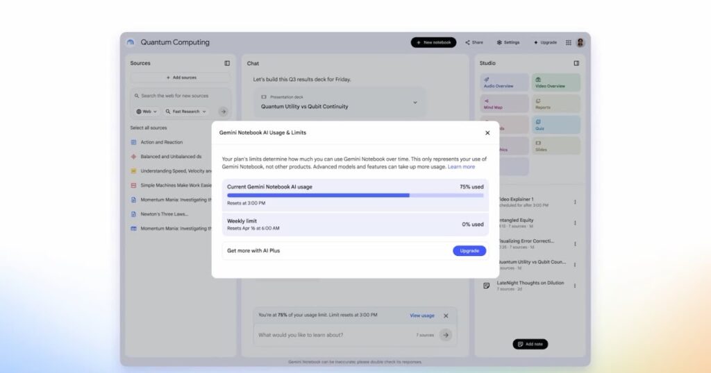Limite unificado do Gemini: o que muda para devs na prática